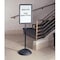 Safco Write Way Dual-sided Directional Sign, 18" W, 65" H, Steel SAF4117BL - alternate 3